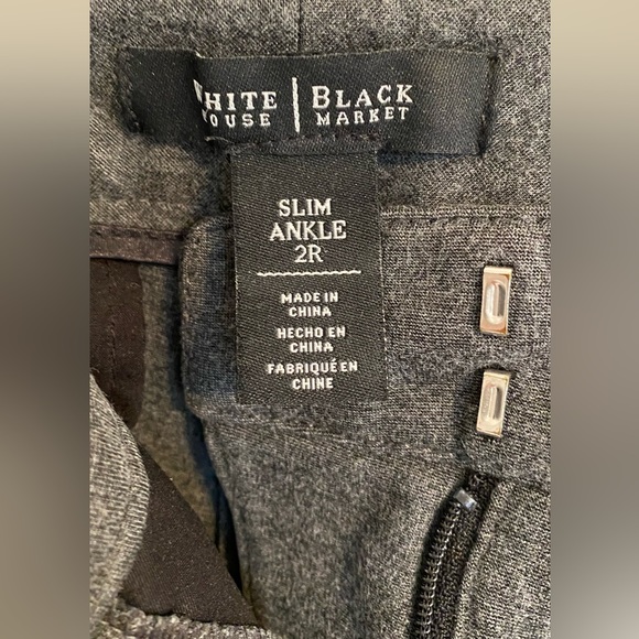 White House Black Market Dark Grey Pants - Picture 5 of 12
